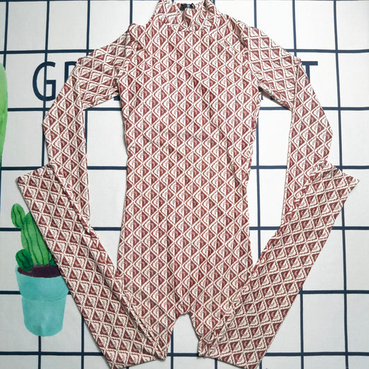 14A138YDE Stylish Long sleeve swimsuit