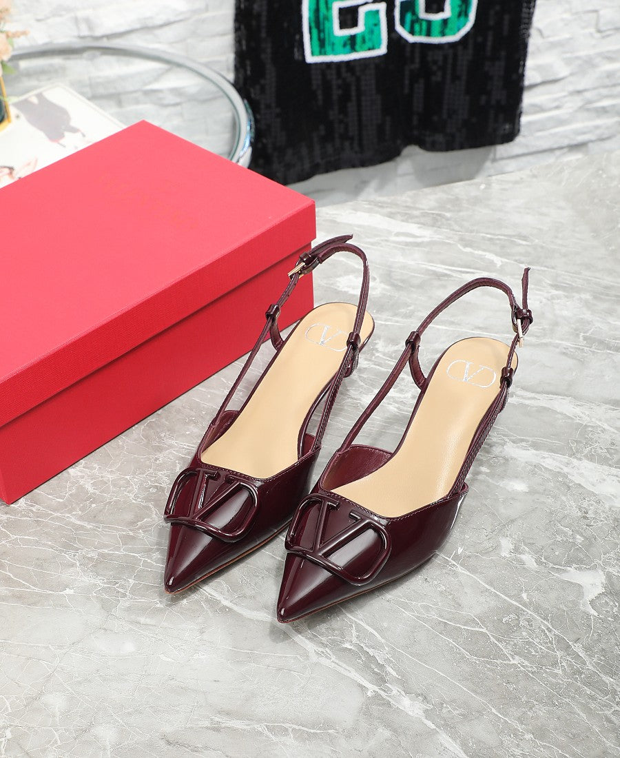 245RVL18ZDE Stylish leather  High heels