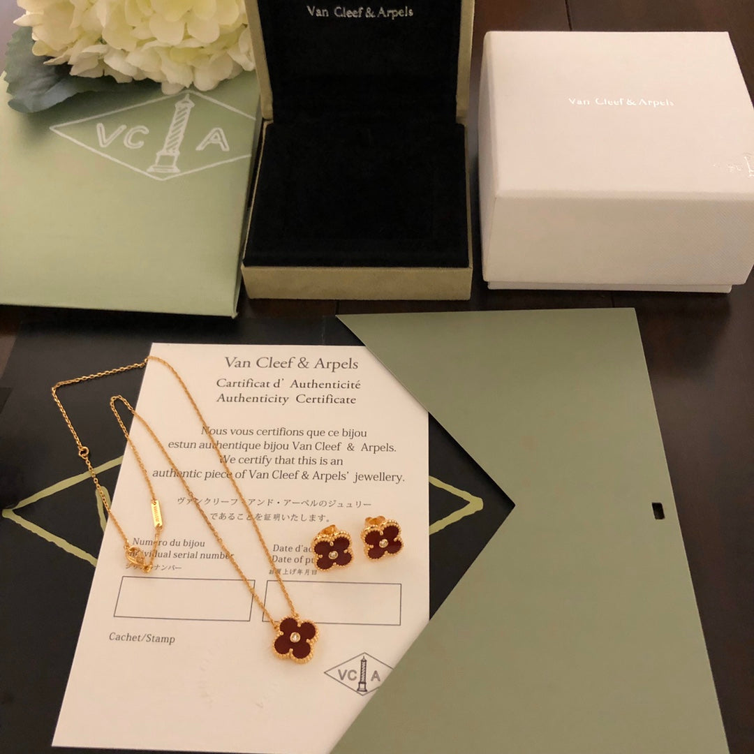 5XVA185XDE Stylish 1 flower necklace