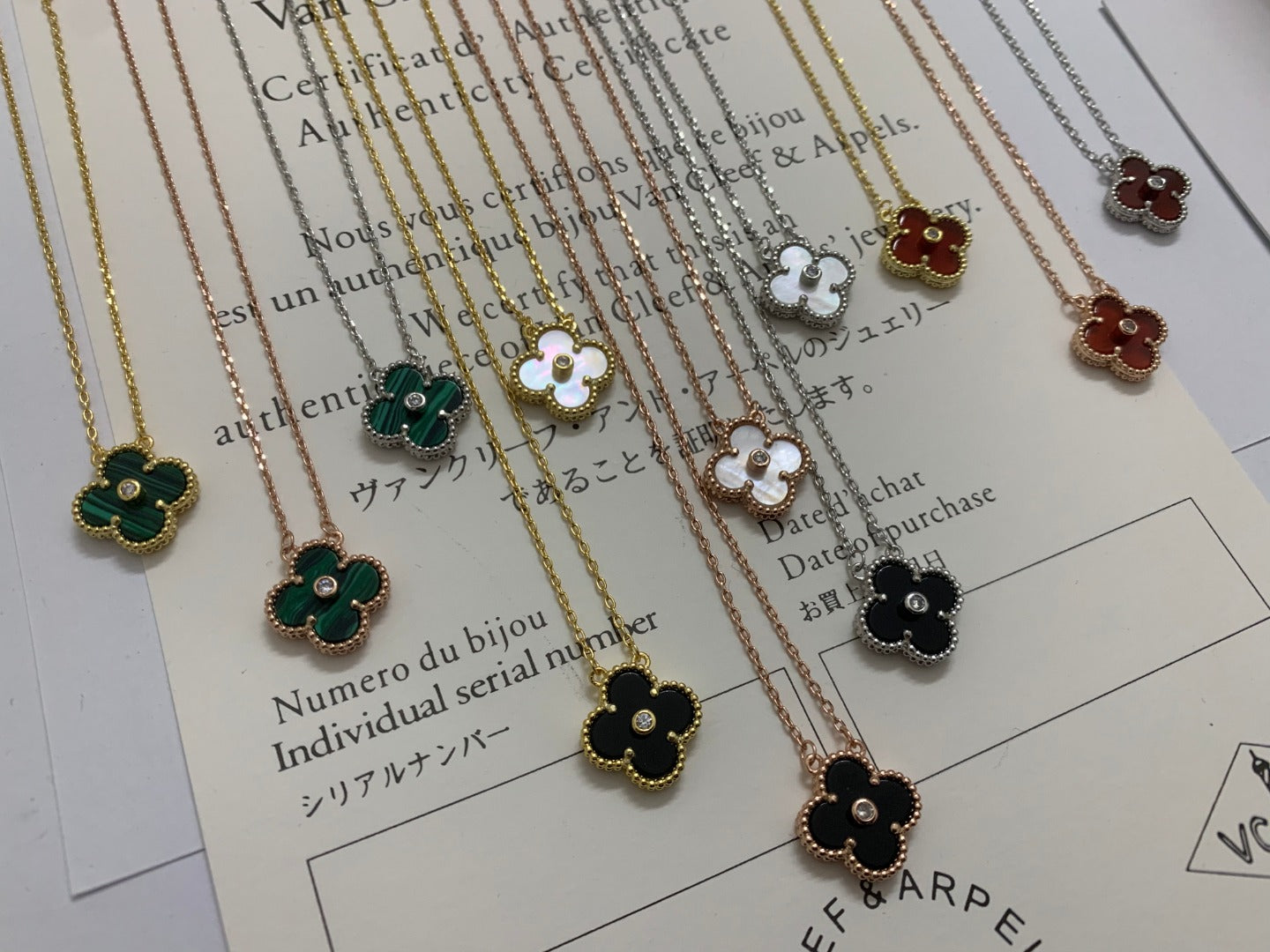 5XVA185XDE Stylish 1 flower necklace