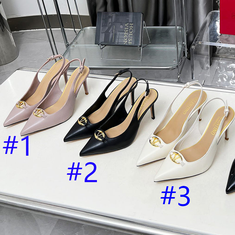 245RVL15ZDE Stylish leather  High heels