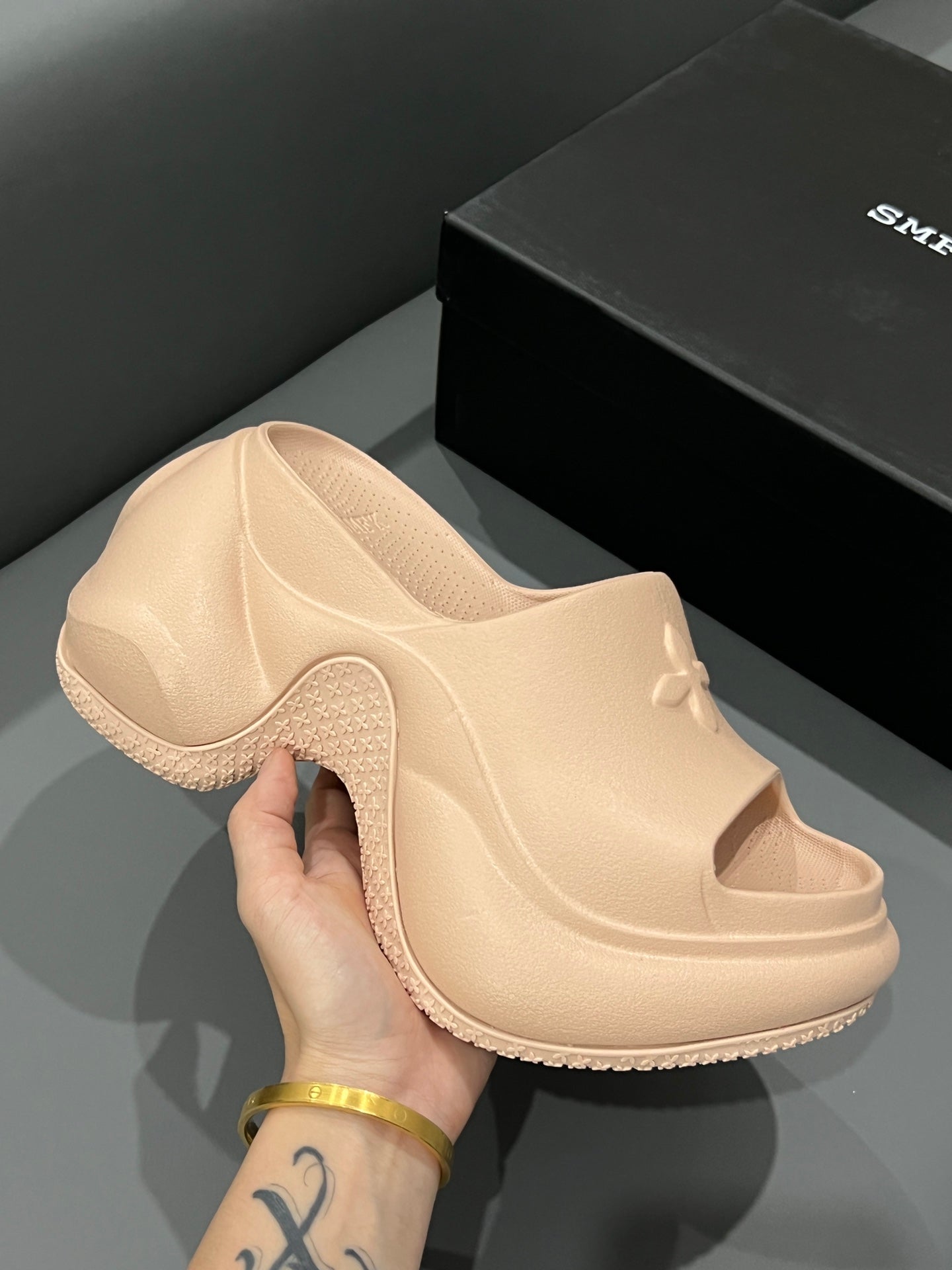 14A14ZDE Stylish slippers  Heel height 7.5cm 9.5cm