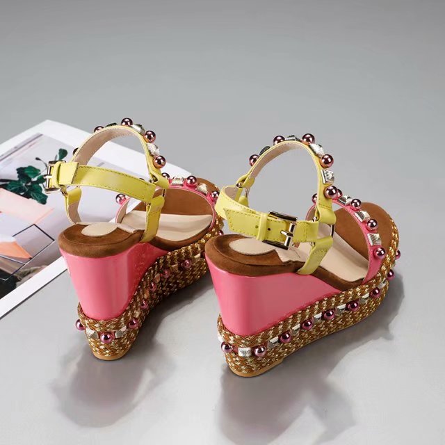 J4A62ZDE Stylish leather High heels 12cm heel