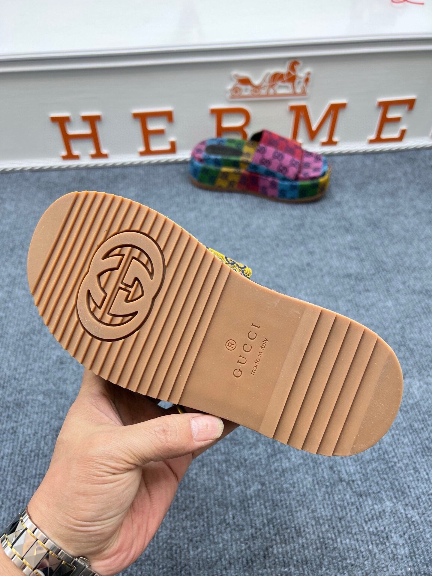 54B122ZDE Stylish slippers  Sole thickness 5.5cm