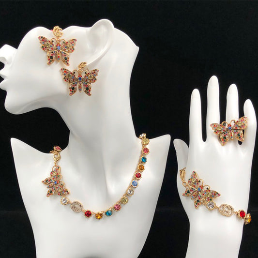 14B957XDE Stylish Rings Earrings Bracelets Necklaces