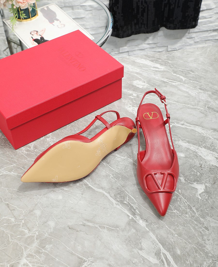 245RVL19ZDE Stylish leather  High heels