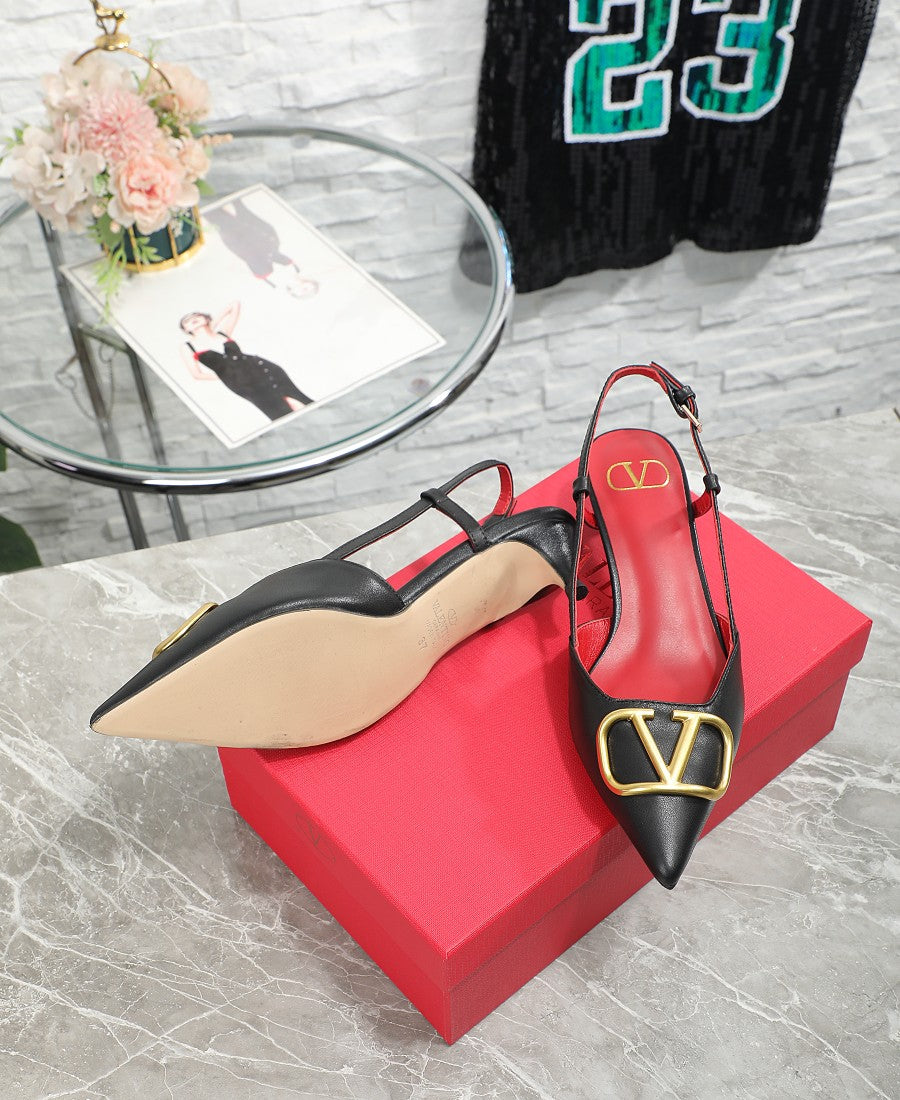 245RVL19ZDE Stylish leather  High heels