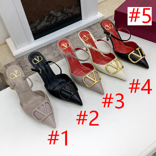 2YVL28ZDE Stylish leather  High heels