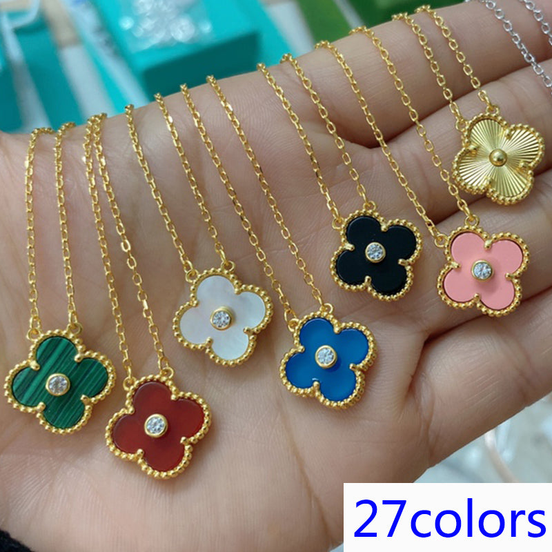 5XVA185XDE Stylish 1 flower necklace