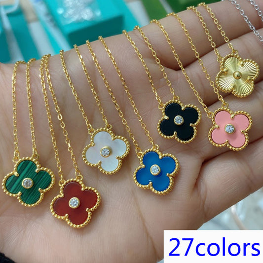 5XVA185XDE Stylish 1 flower necklace