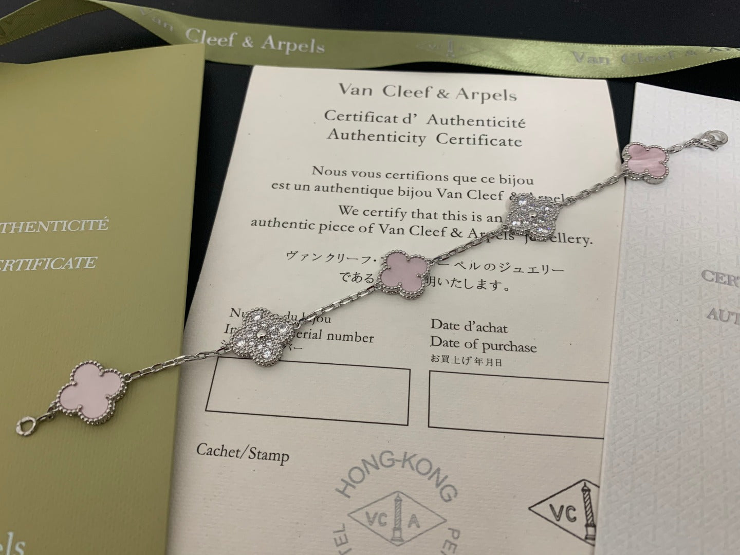 5XVA179KDE Stylish bracelets 5 flowers normal size1.5cm flower