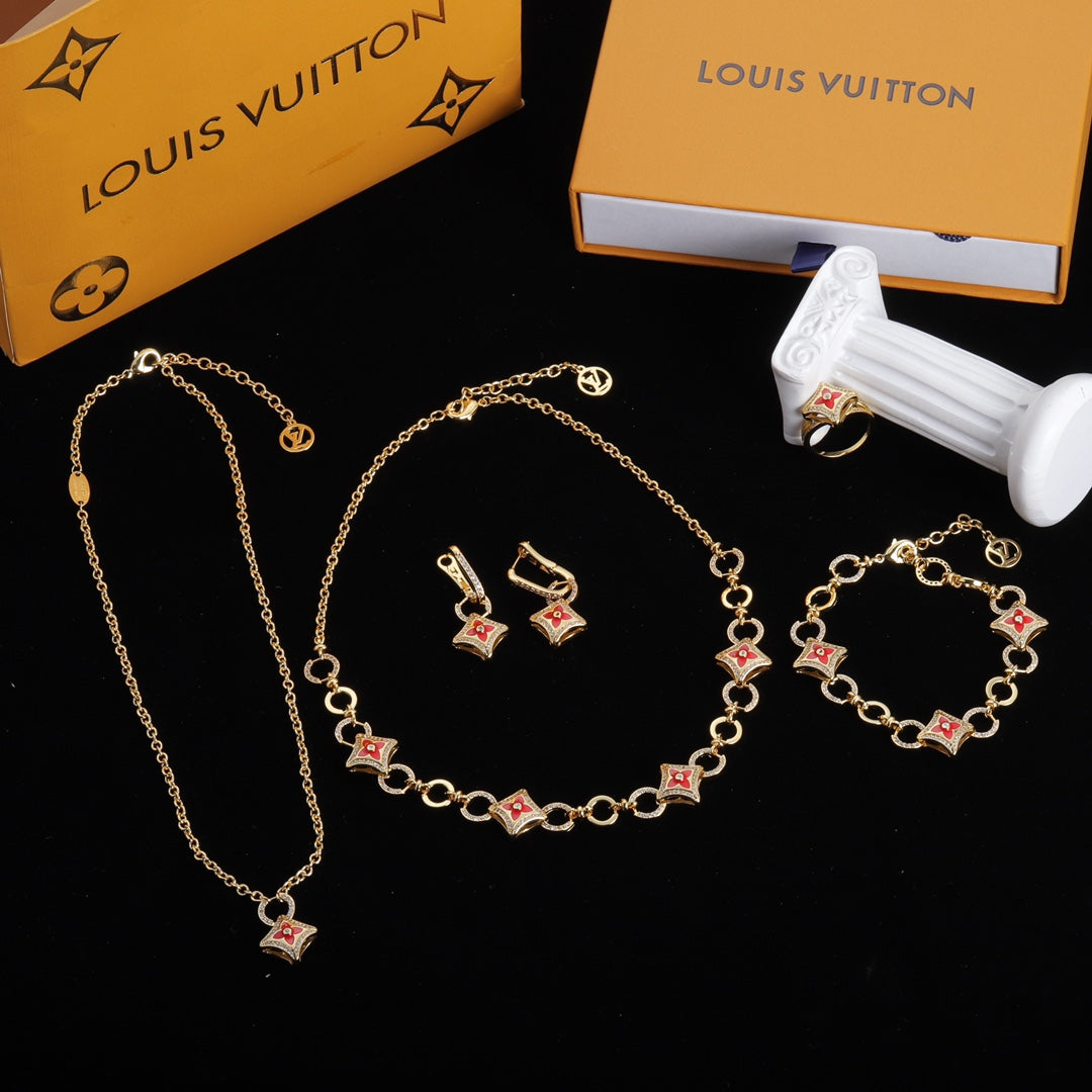 1YE339XDE Stylish  Earrings Bracelets Necklaces Rings
