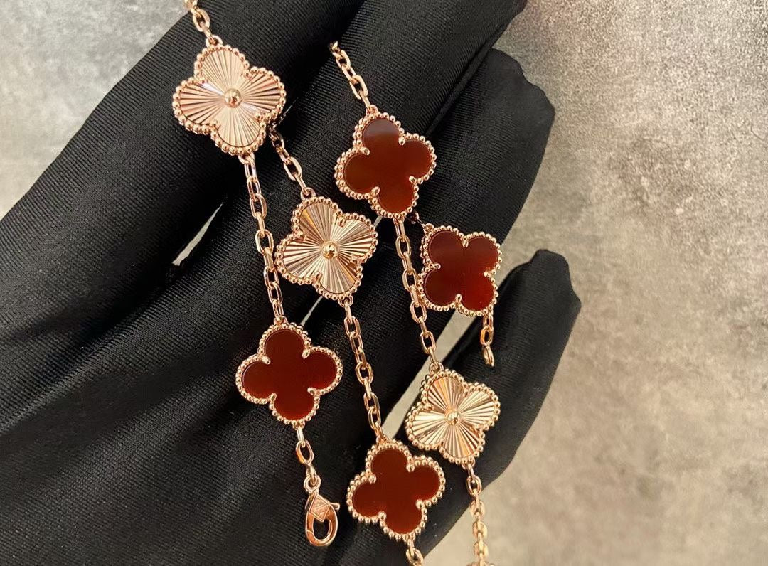 5XVA190KDE Stylish 6 flowers bracelets+2 flowers earrings