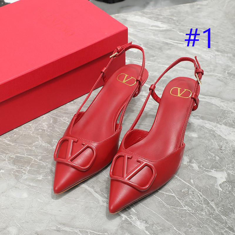 245RVL19ZDE Stylish leather  High heels