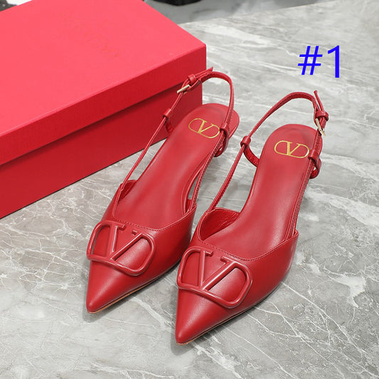 245RVL19ZDE Stylish leather  High heels
