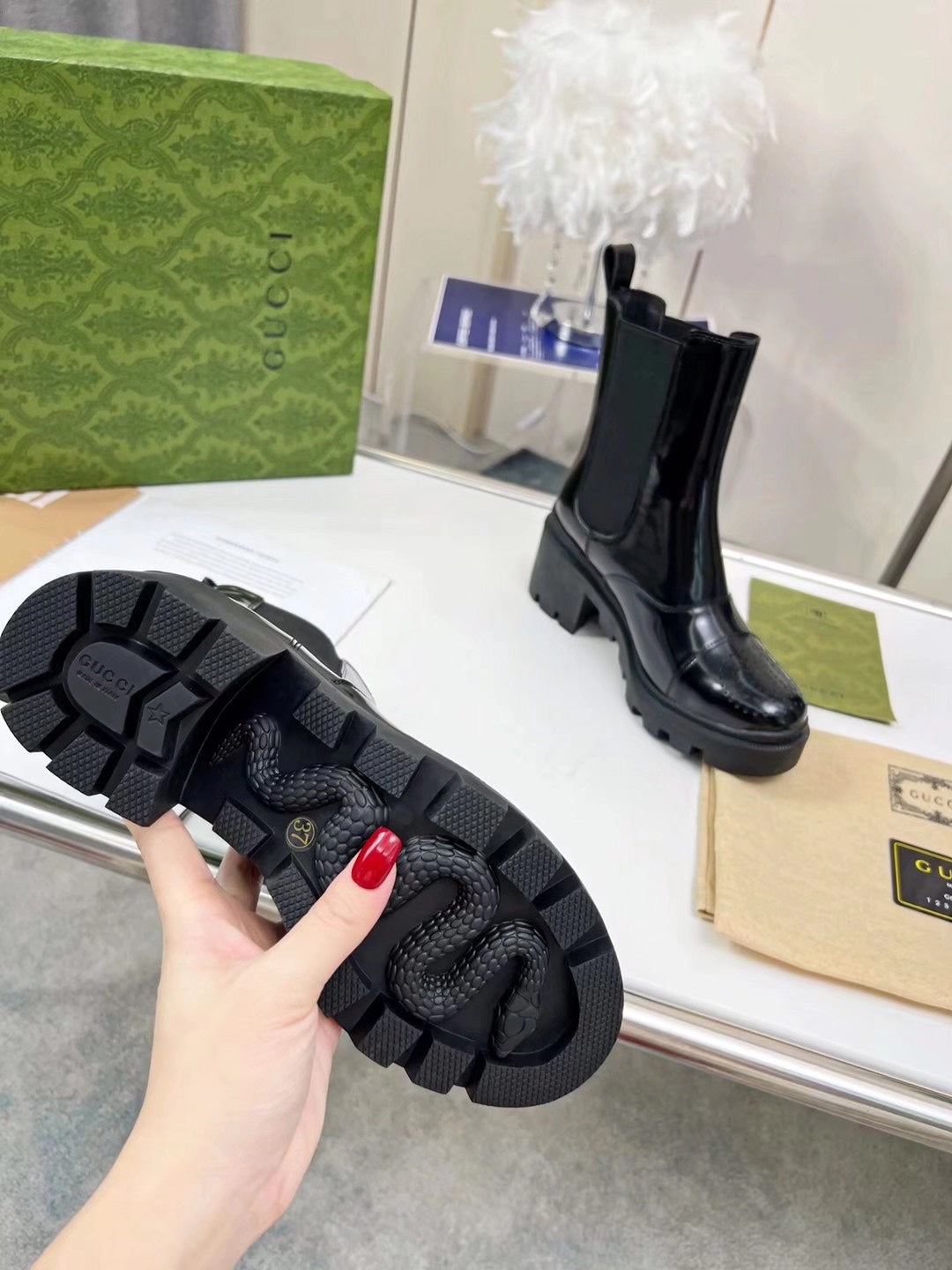 2XB198ZDE Stylish leather boot (top layer leather lining)