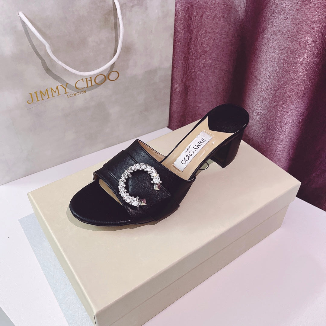 14A166ZDE Stylish Slippers  Heel height 6cm