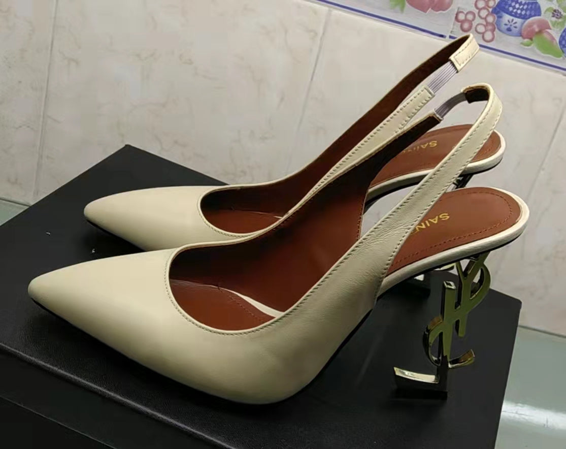 2XSL154ZDE Stylish leather high heels(10.5cm)