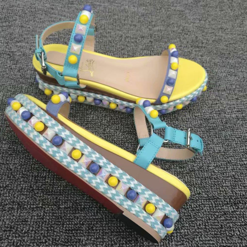 J4A61ZDE Stylish leather High heels 6cm