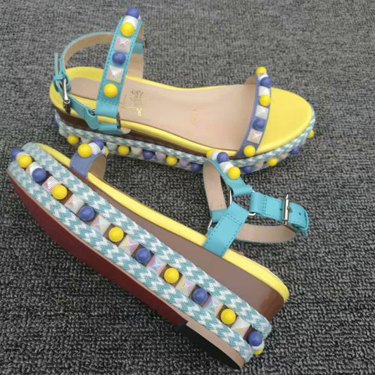J4A61ZDE Stylish leather High heels 6cm