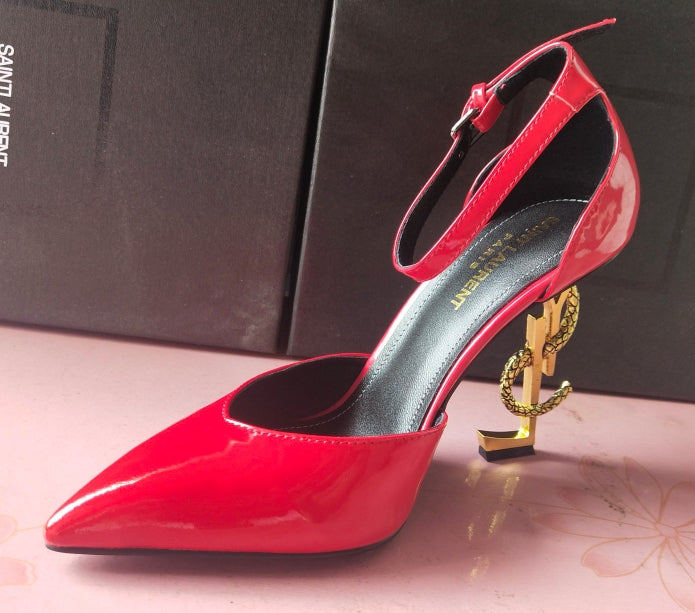 2XSL158ZDE Stylish leather high heels（patent leather）