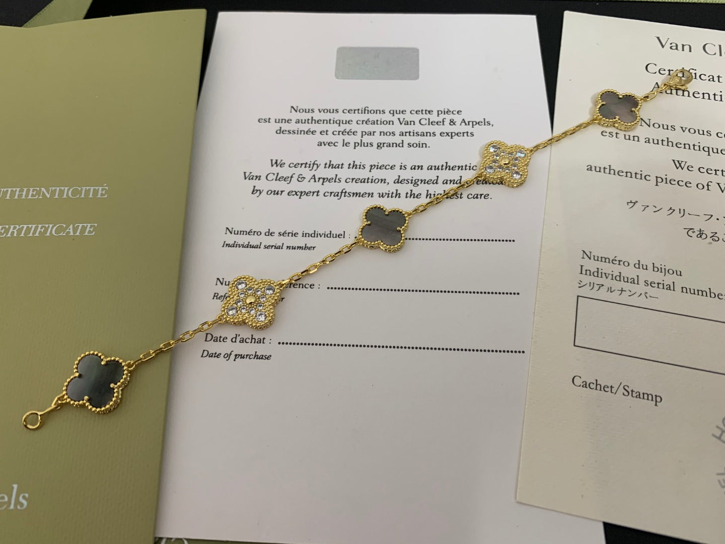 5XVA179KDE Stylish bracelets 5 flowers normal size1.5cm flower