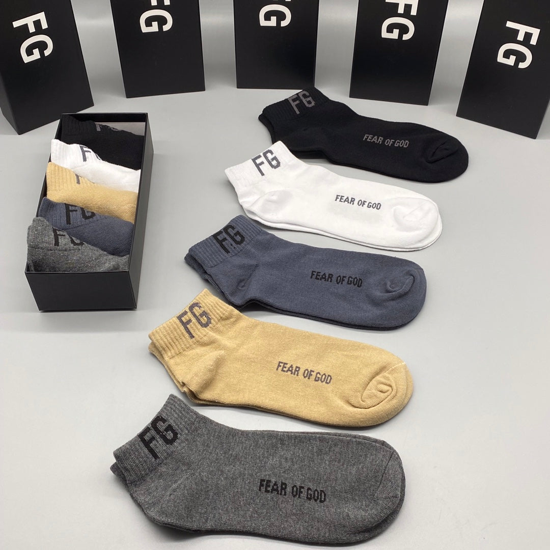 235QA38SDE Stylish socks(5 pairs )