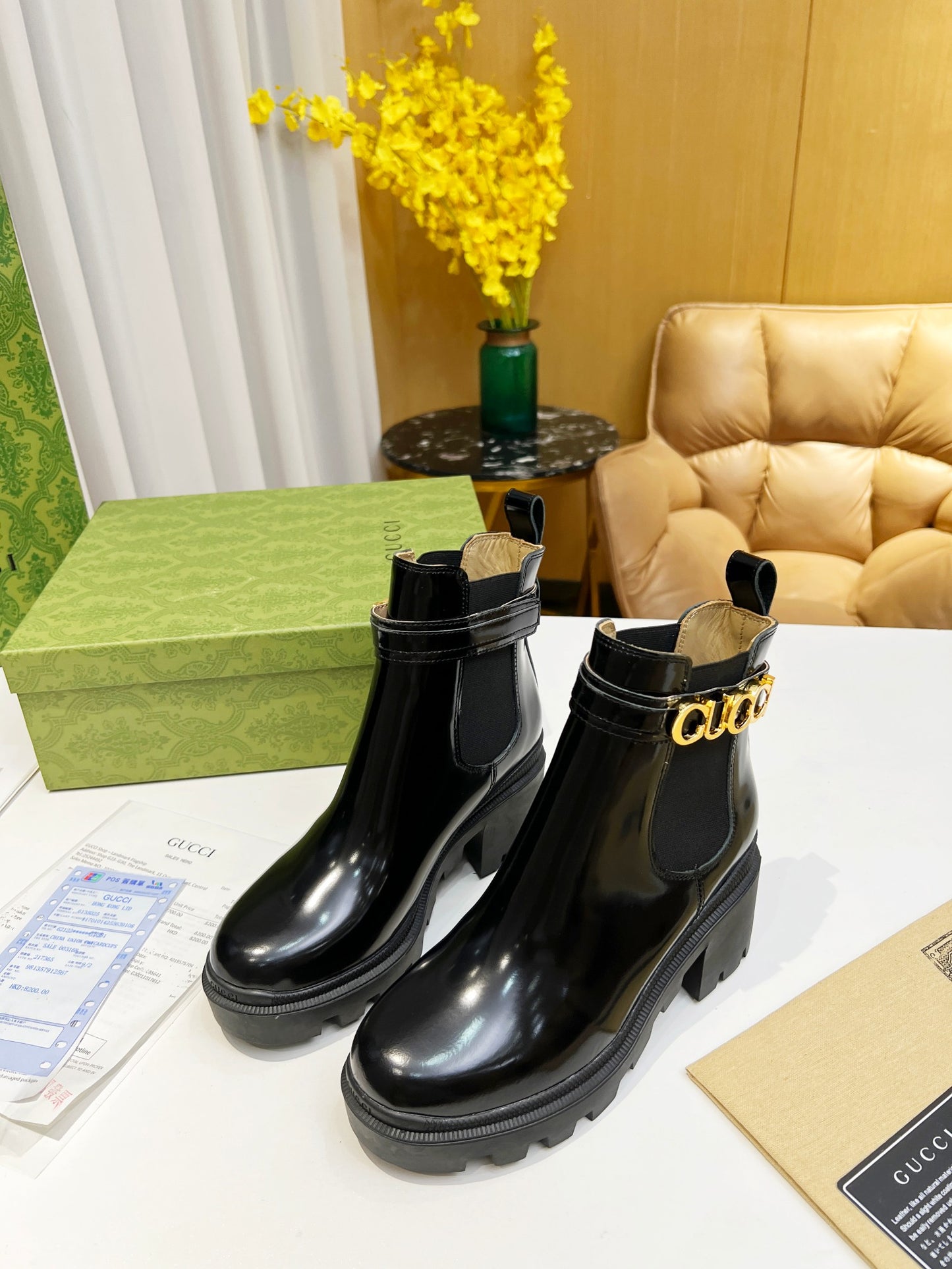 2XB196ZDE Stylish leather boot (top layer leather lining)
