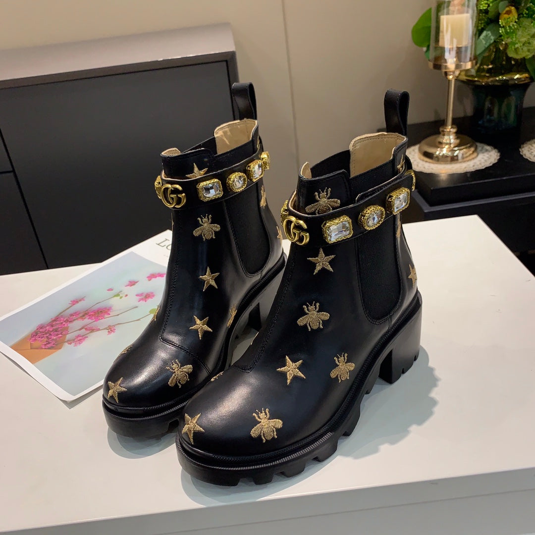 2XB199ZDE Stylish leather boot (top layer leather lining)