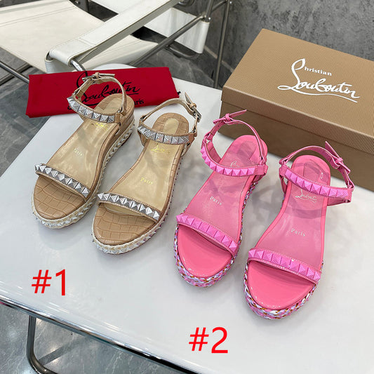 J4A39ZDE Stylish leather High heels 6cm