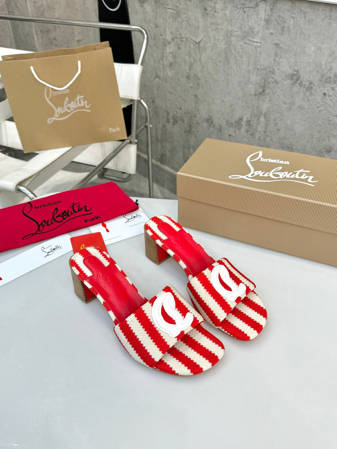 JXA9ZDE Stylish leather + knitted heels