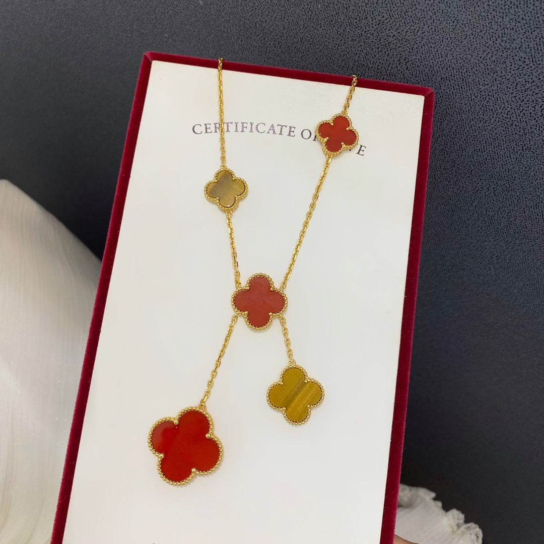 5XVA182KDE Stylish  6 flowers necklaces