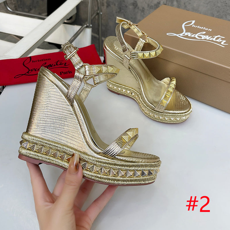 J4A42ZDE Stylish leather High heels 12cm heel