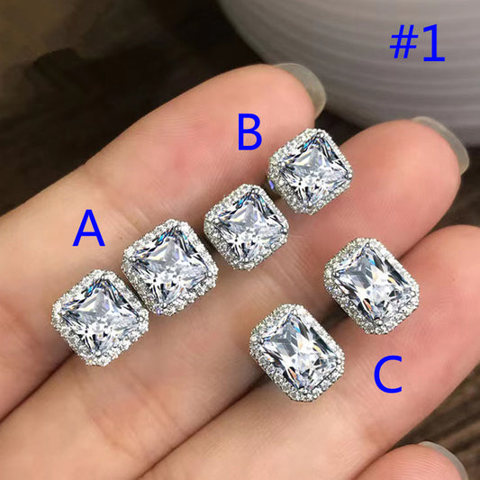 PYA48EDE Stylish  Diamond Earrings High Quality Wedding Earrings