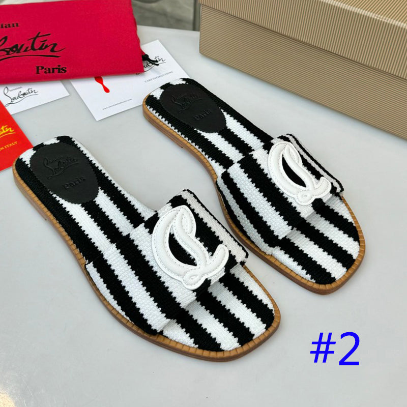 JXA10ZDE Stylish leather + knitted sandals