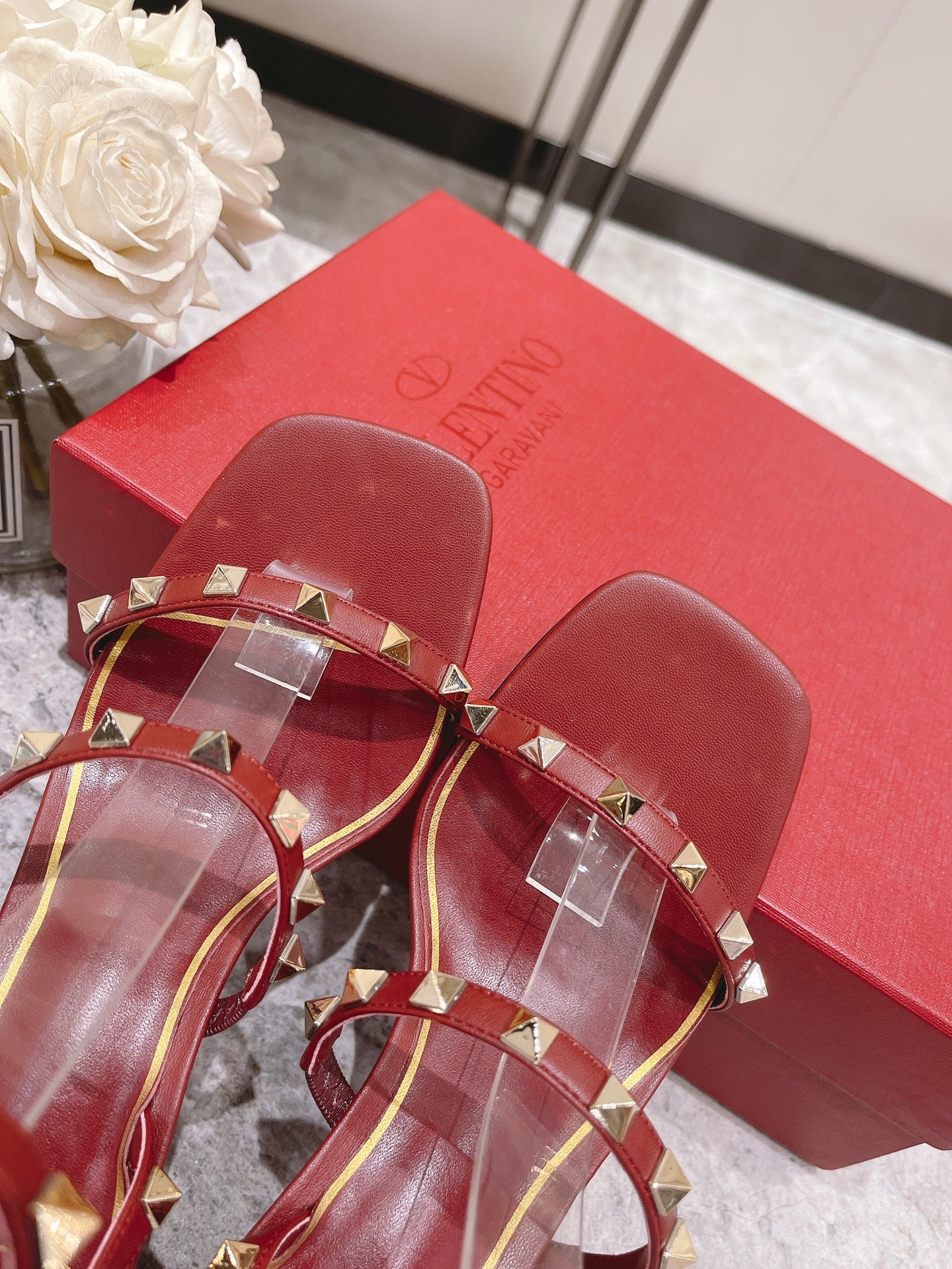255QVL54ZDE Stylish  leather High heels