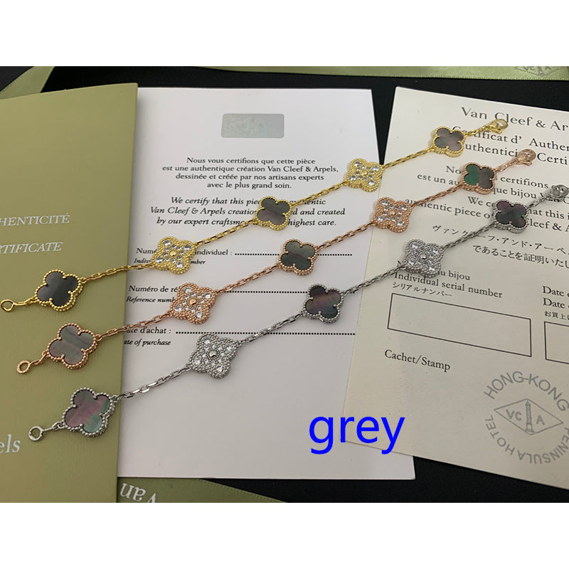 5XVA179KDE Stylish bracelets 5 flowers normal size1.5cm flower