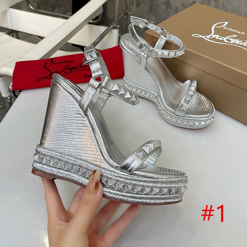J4A42ZDE Stylish leather High heels 12cm heel