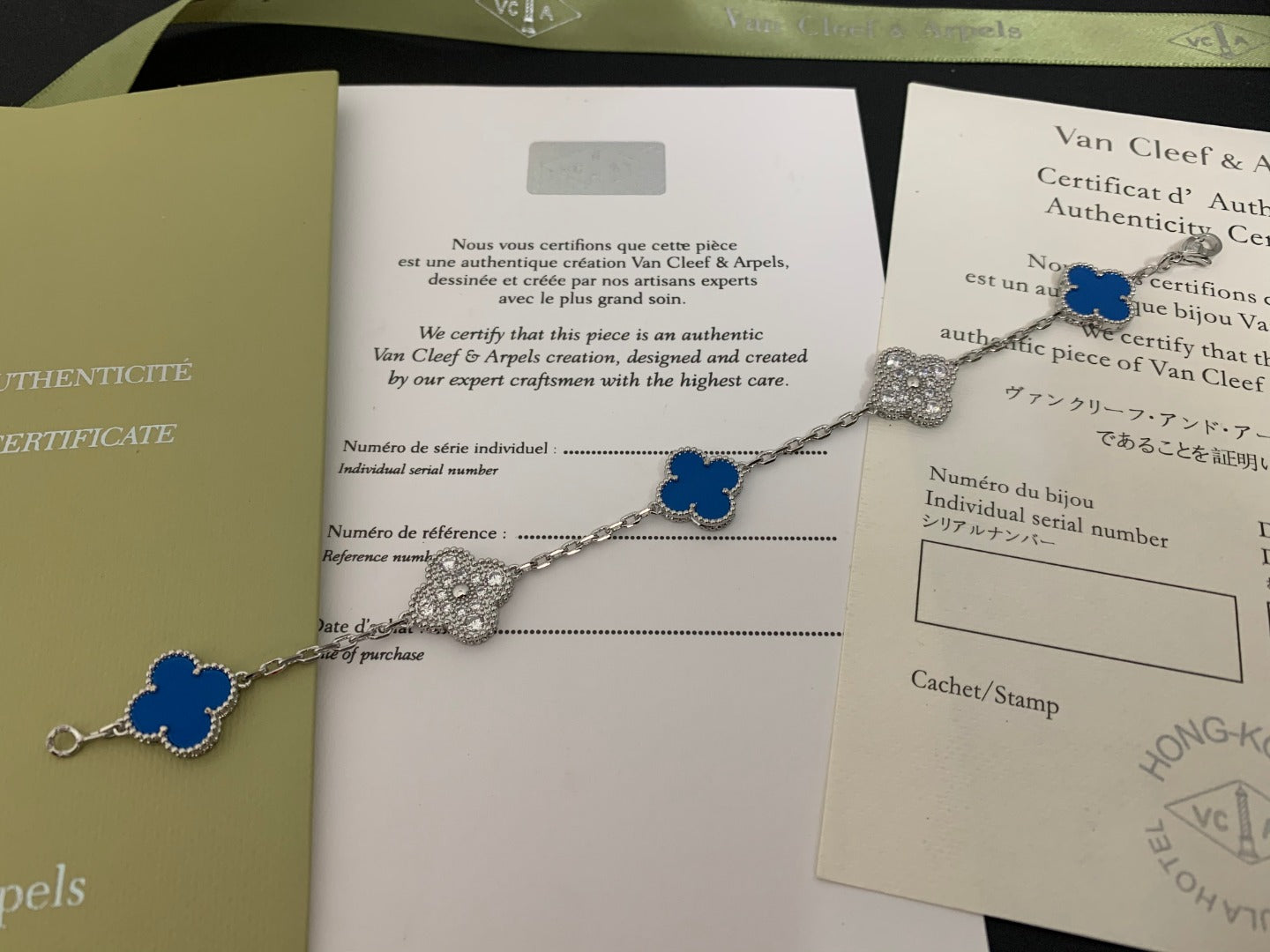 5XVA179KDE Stylish bracelets 5 flowers normal size1.5cm flower