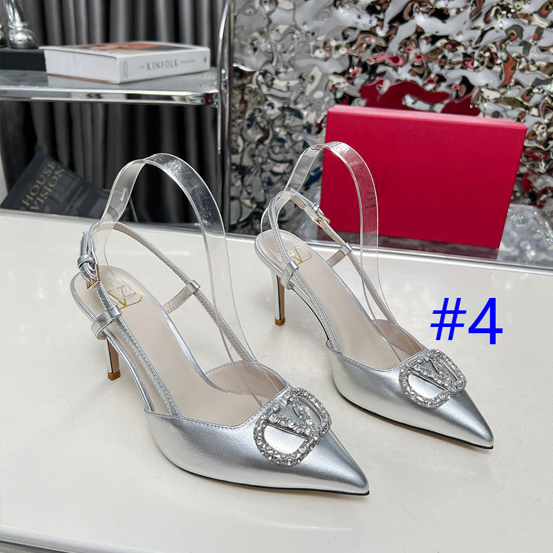 245RVL22ZDE Stylish leather  High heels