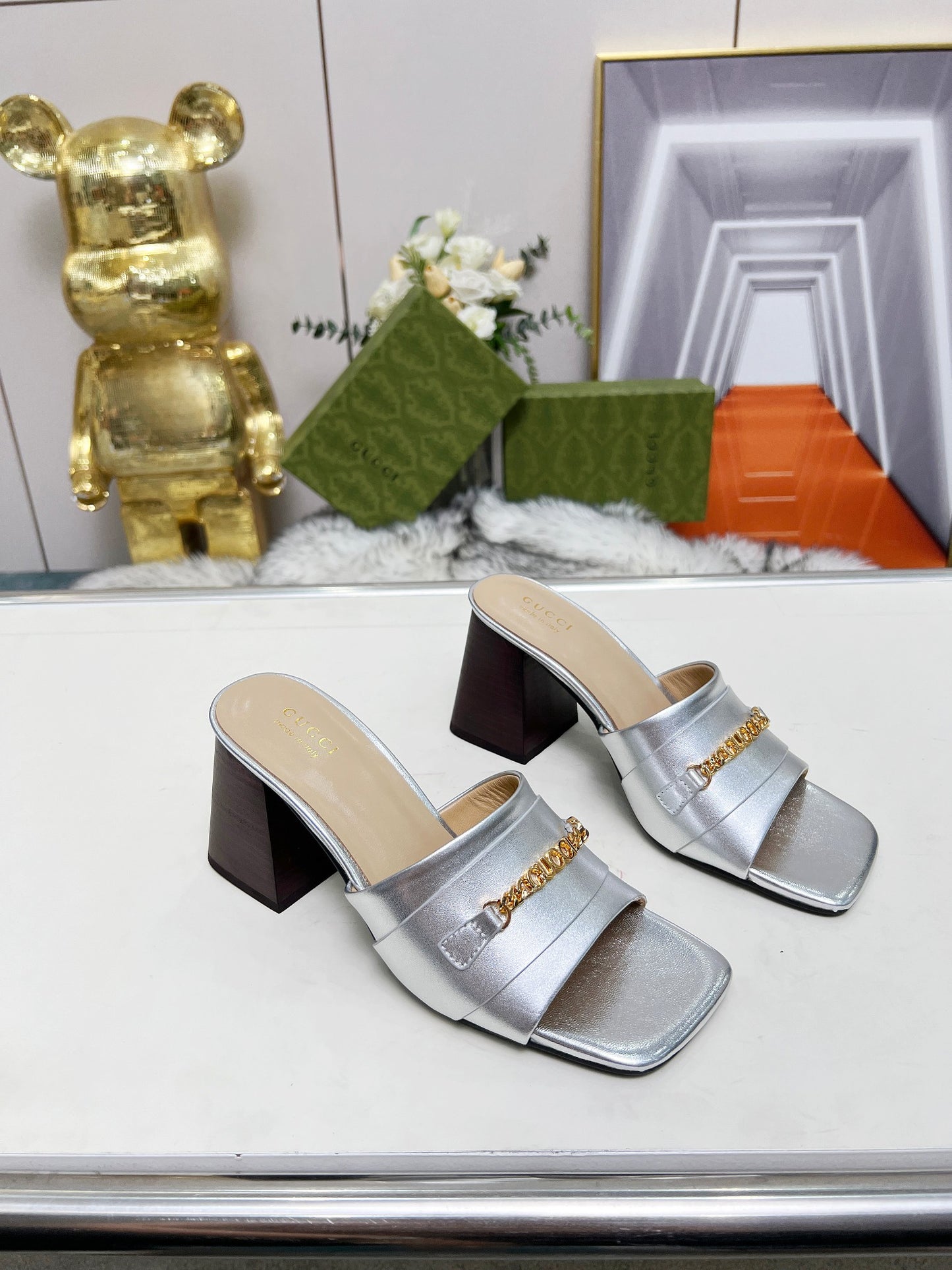 275NB11ZDE Stylish leather High heels