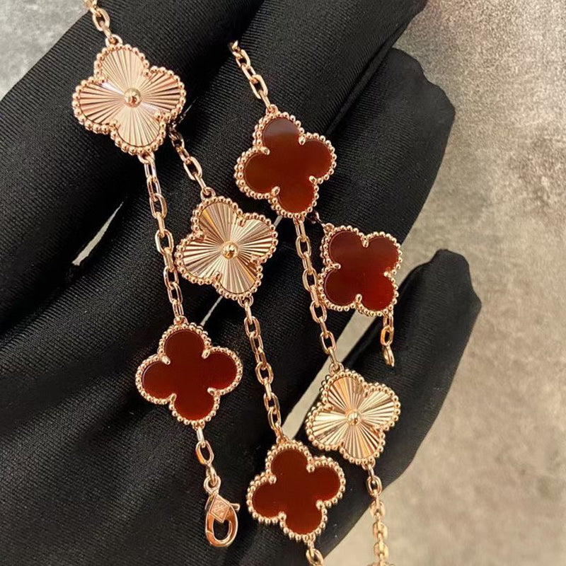 5XVA190KDE Stylish 6 flowers bracelets+2 flowers earrings