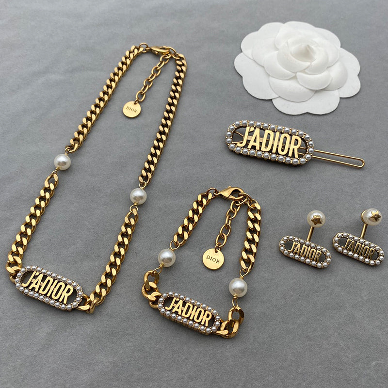14D338XDE Stylish Earrings Brooch Bracelets Necklaces