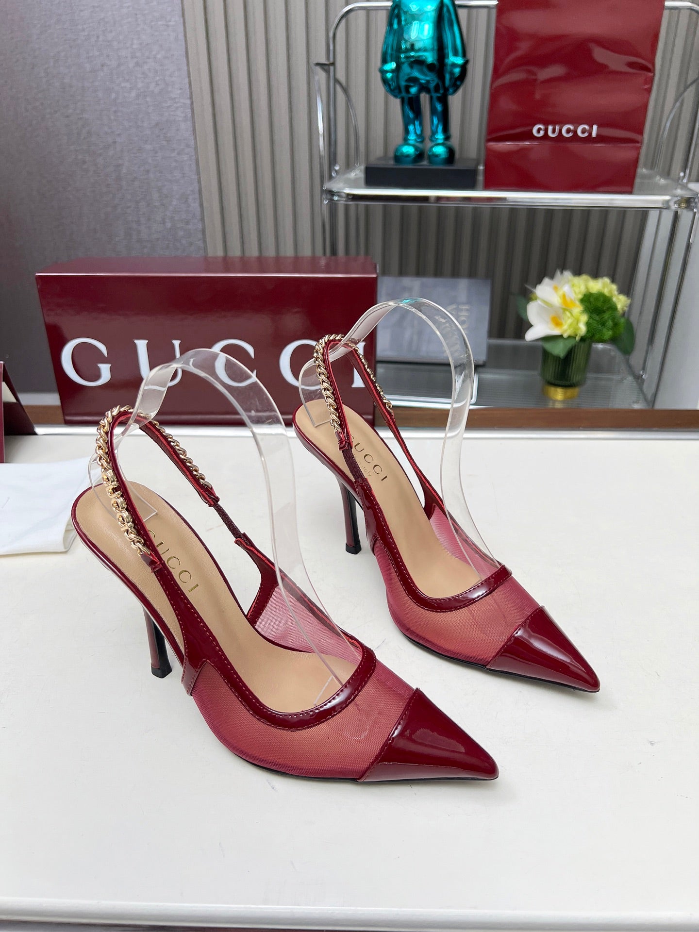 285ZB61ZDE Stylish leather  High heels