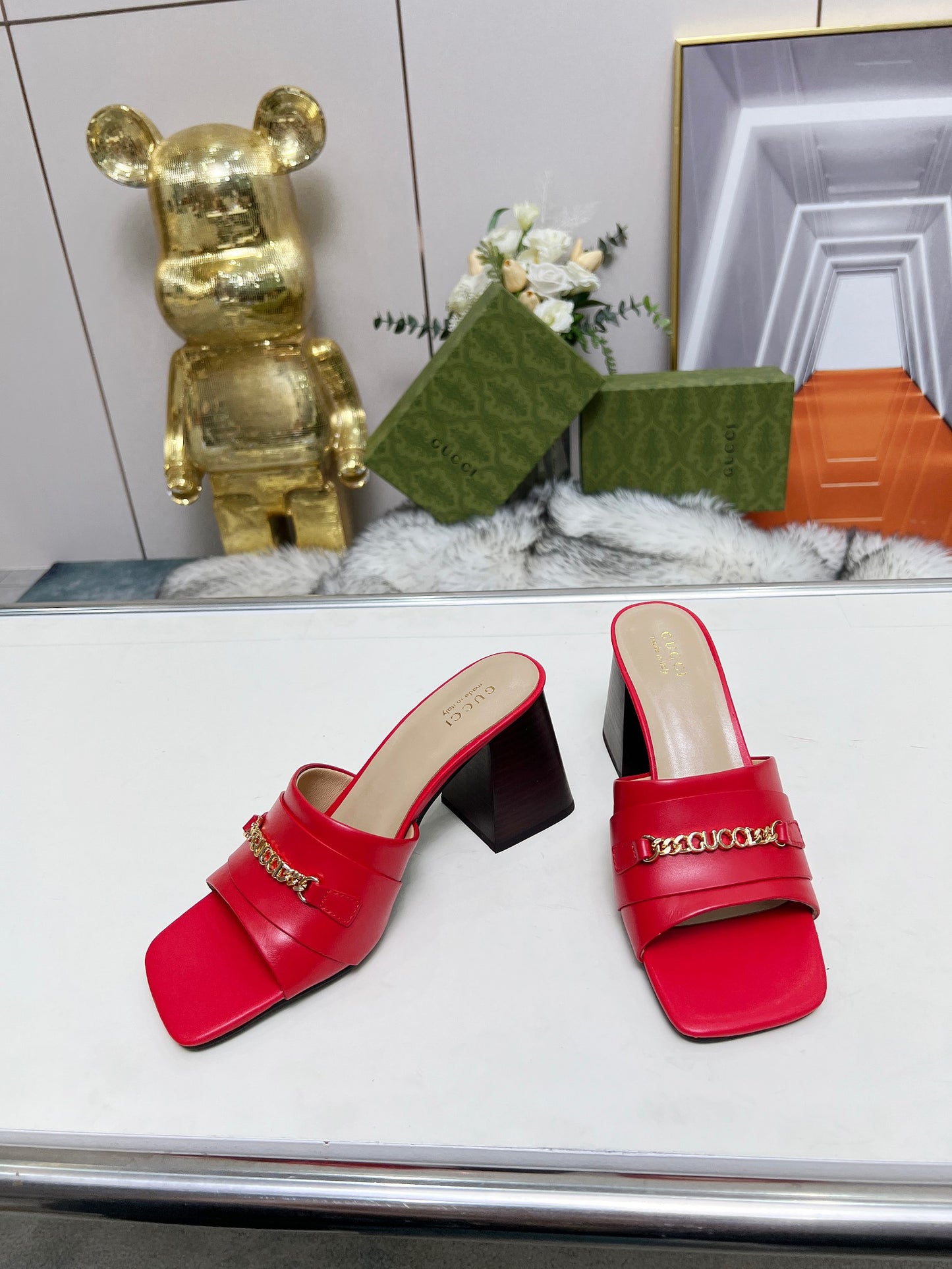275NB11ZDE Stylish leather High heels