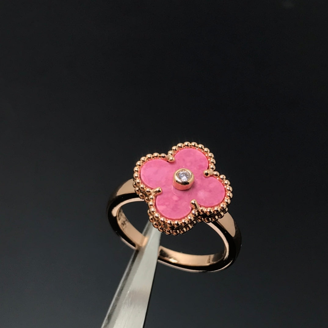 5XVA186XDE Stylish  1 flower necklace and ring