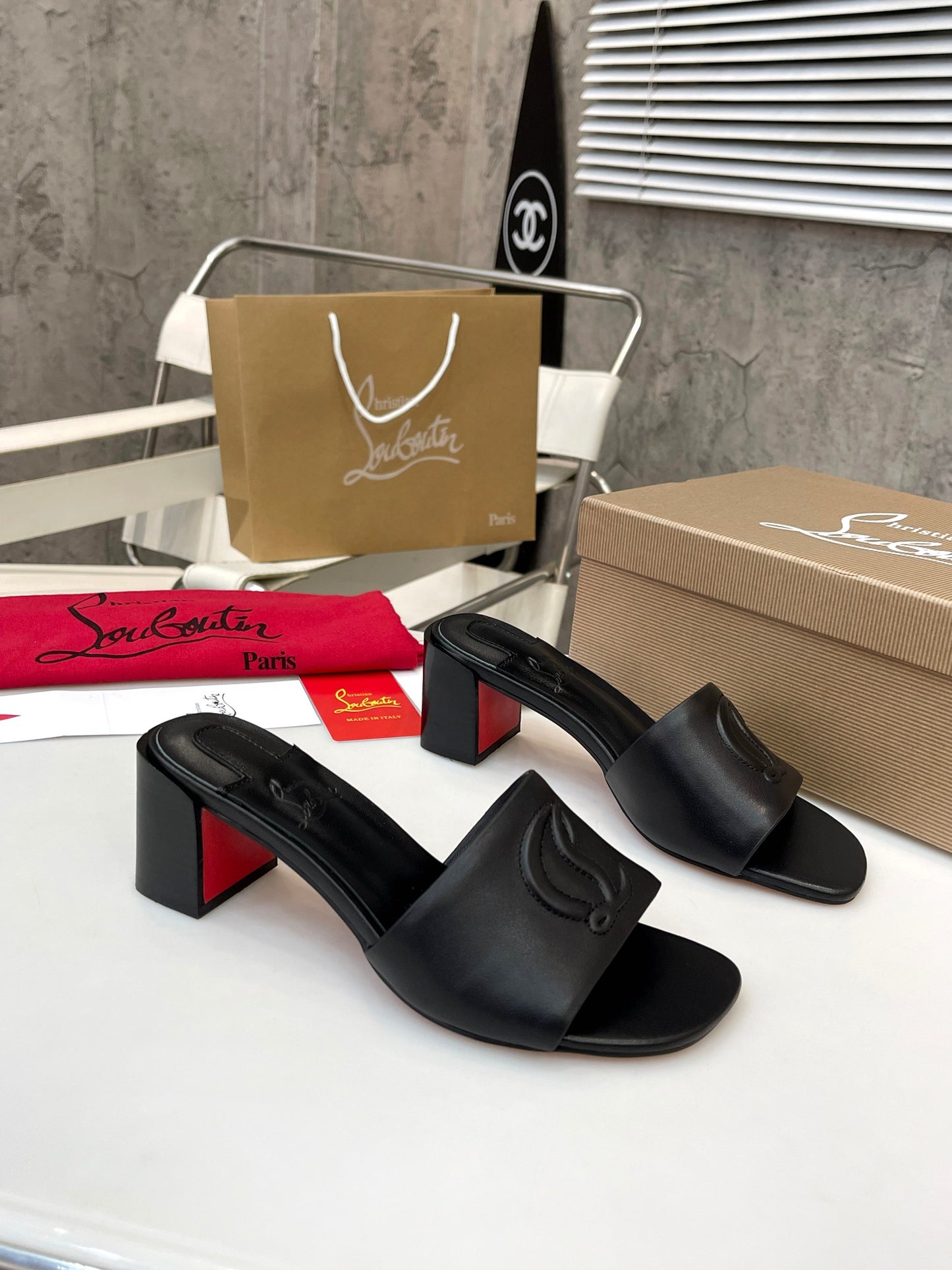 JXA27ZDE Stylish leather High heels Heel height 5.5cm