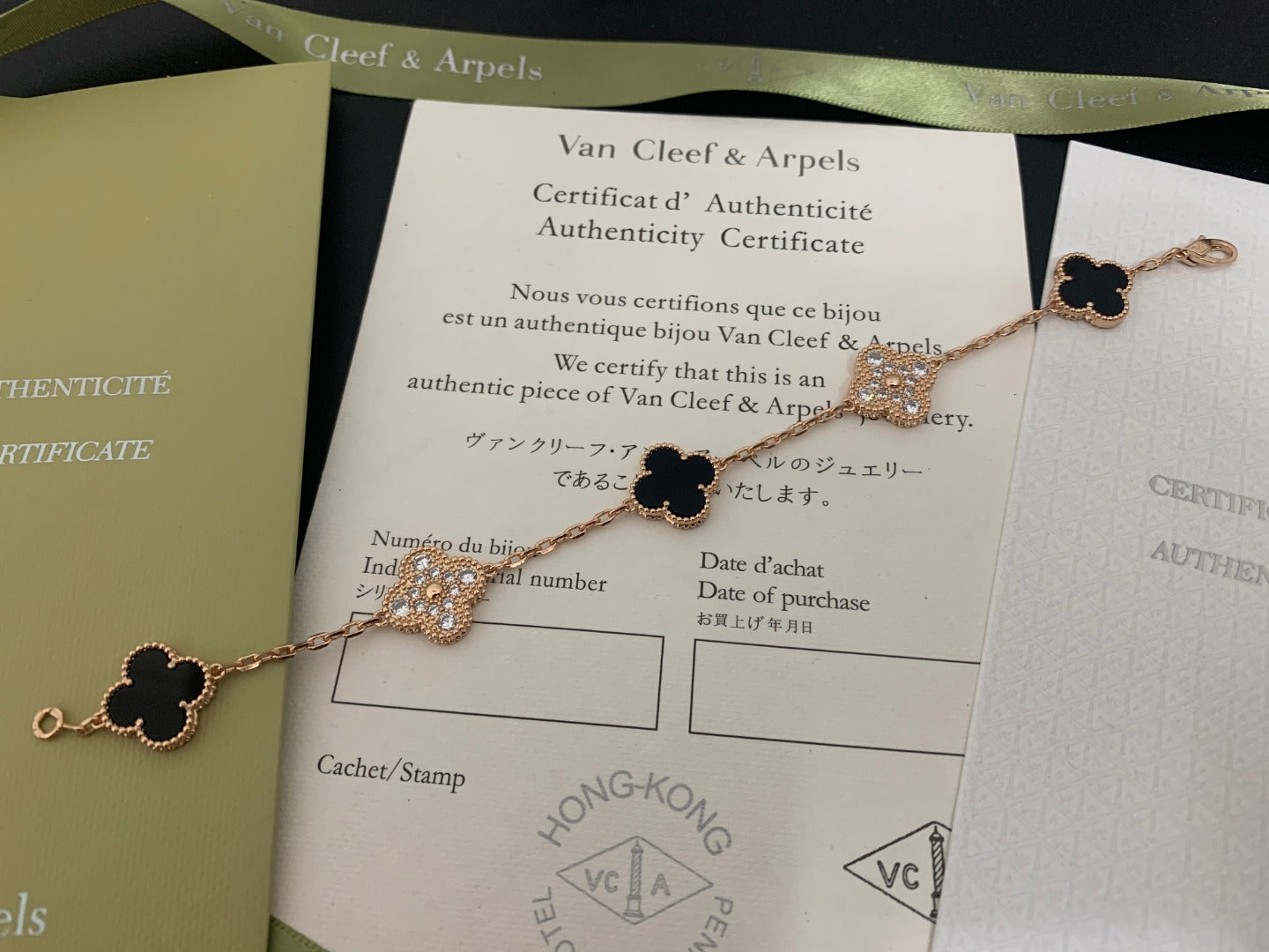 5XVA179KDE Stylish bracelets 5 flowers normal size1.5cm flower