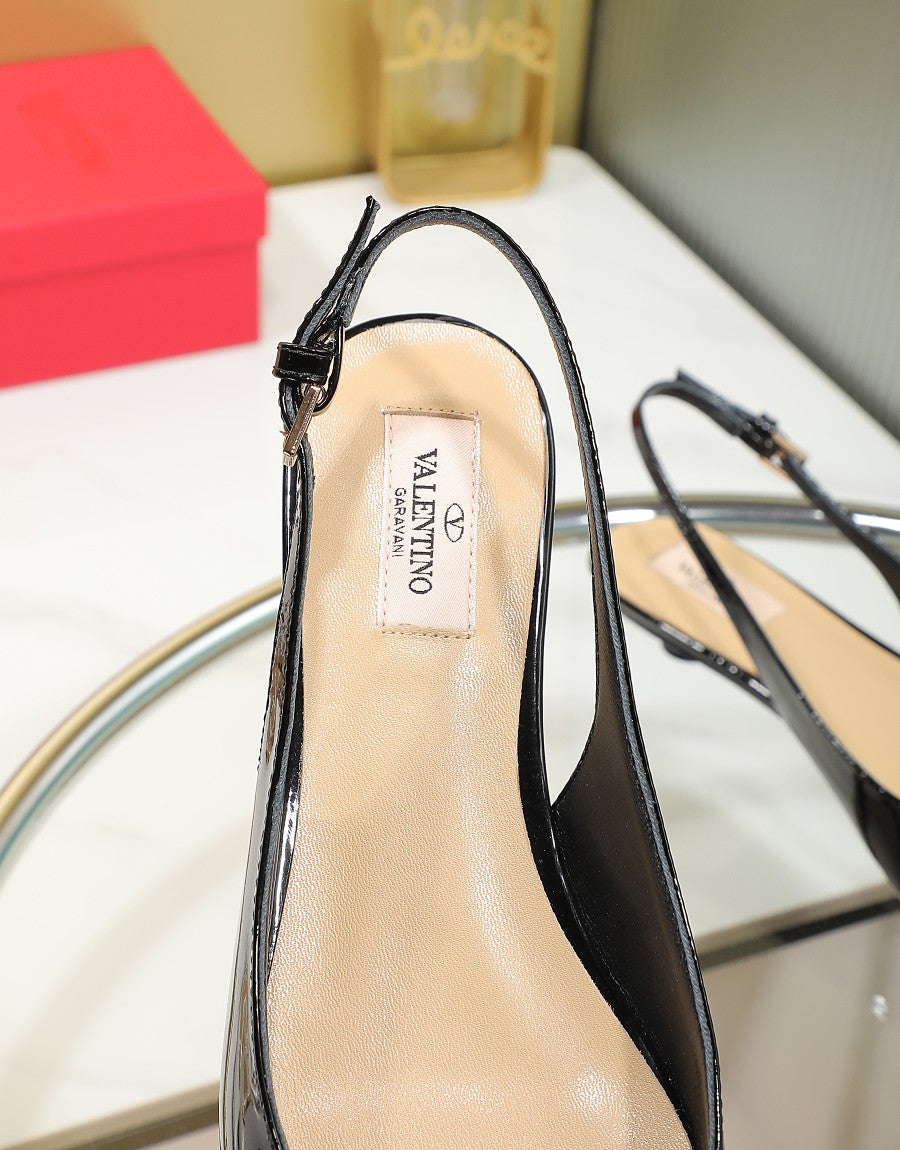 245RVL11ZDE Stylish leather  High heels