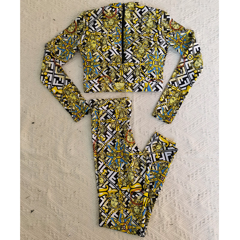 14V41YDE Stylish Long sleeve swimsuit
